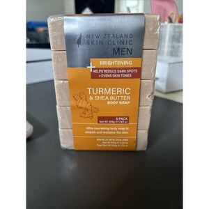 New Zealand Skin Clinic Brightening Turmeric Shea Butter Body Soap 5 Pack 500g